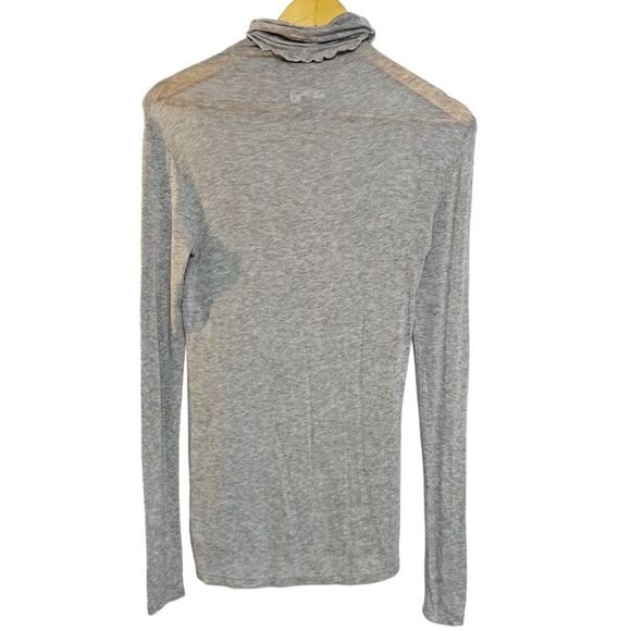 🎄Chelsea 28 Sheer Turtleneck Long Sleeve Top Grey Size XS - Picture 2 of 6